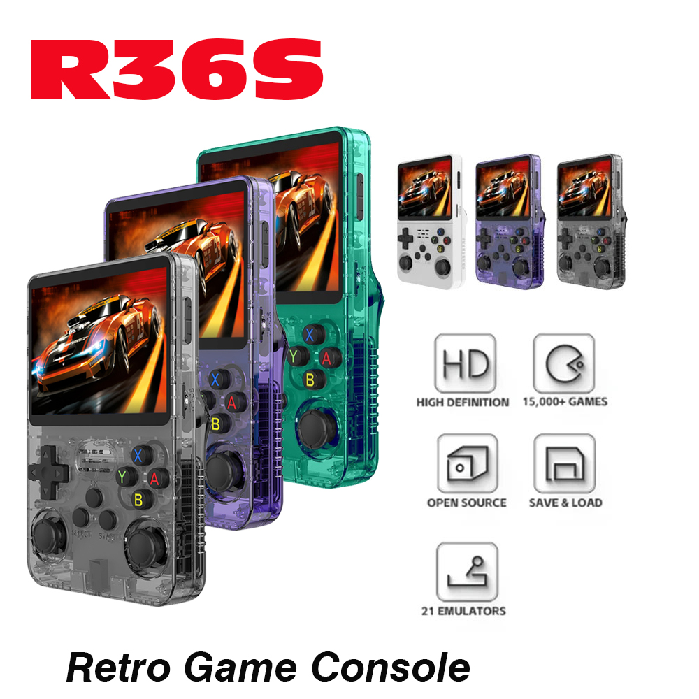 Gaming Console Psp - BOYHOM R36S Pro Handheld Console 1G