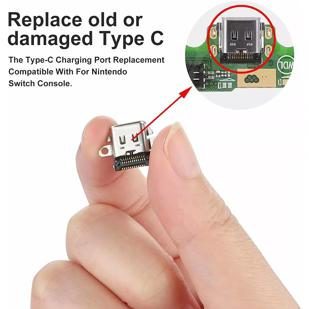 Replacement Type C Port Chargi - Gaming Console Nintendo Switch のレビューと価格