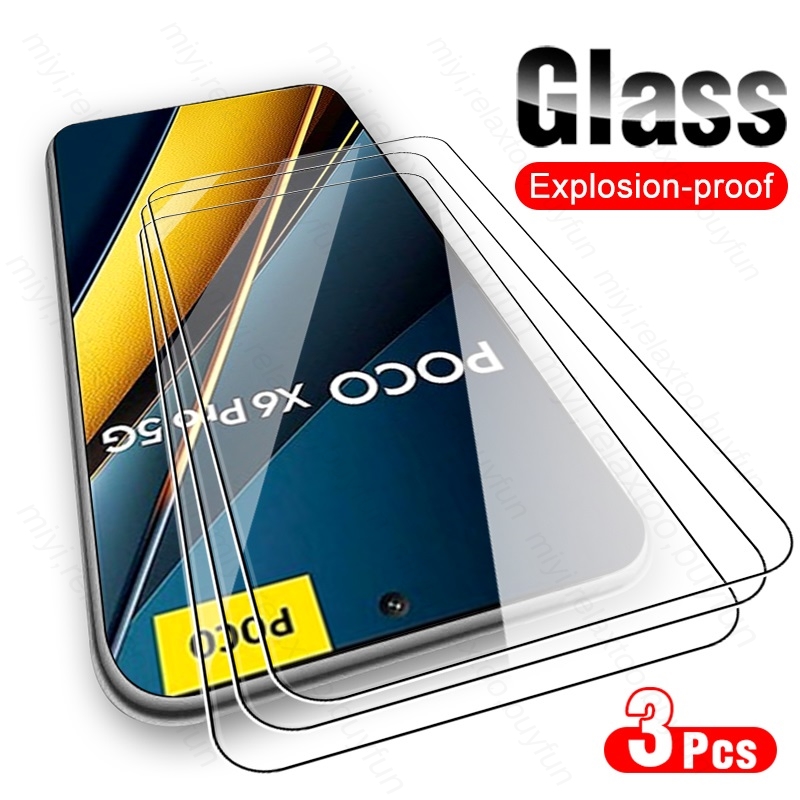 3PCS 9H Glass For Poco X6 Pro  - Gaming Console X6 のレビューと価格