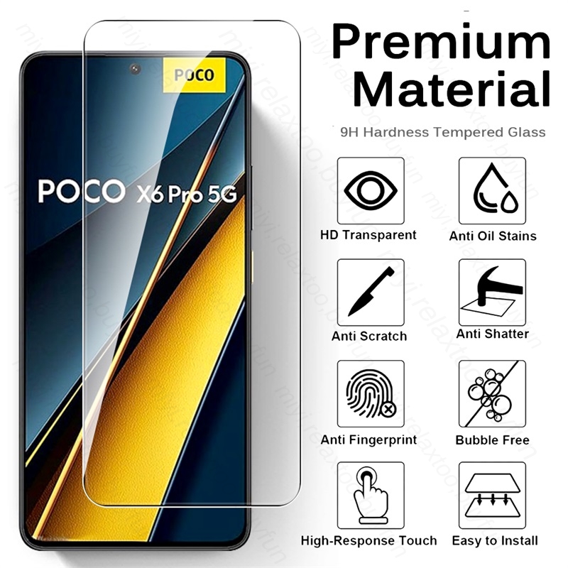 3PCS 9H Glass For Poco X6 Pro  - Gaming Console X6 のレビューと価格