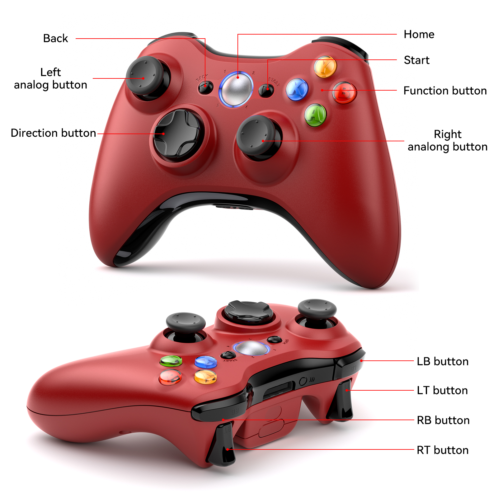 For Xbox 360 Gamepad Wireless  - Gaming Console Xbox 360 のレビューと価格