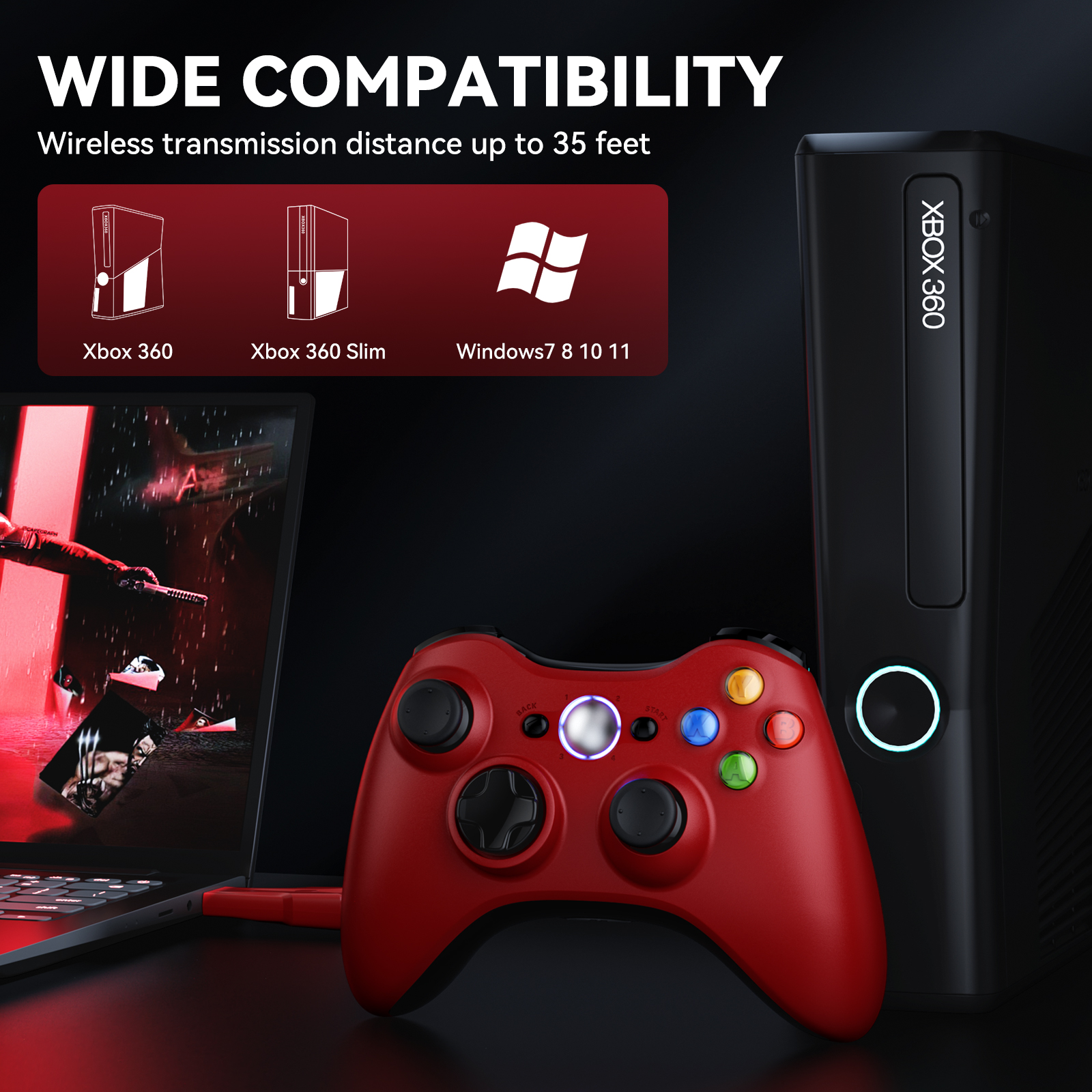 For Xbox 360 Gamepad Wireless  - Gaming Console Xbox 360 のレビューと価格