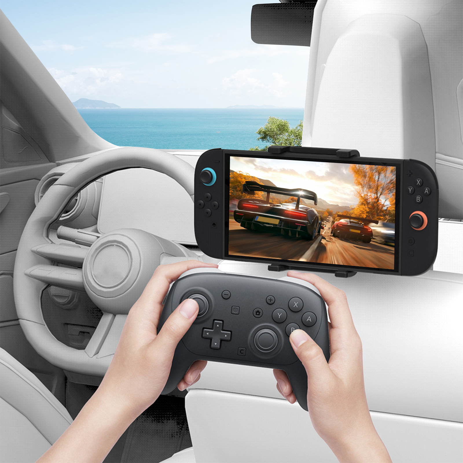 Car Headrest Mount Game Consol - Gaming Console Mobile のレビューと価格