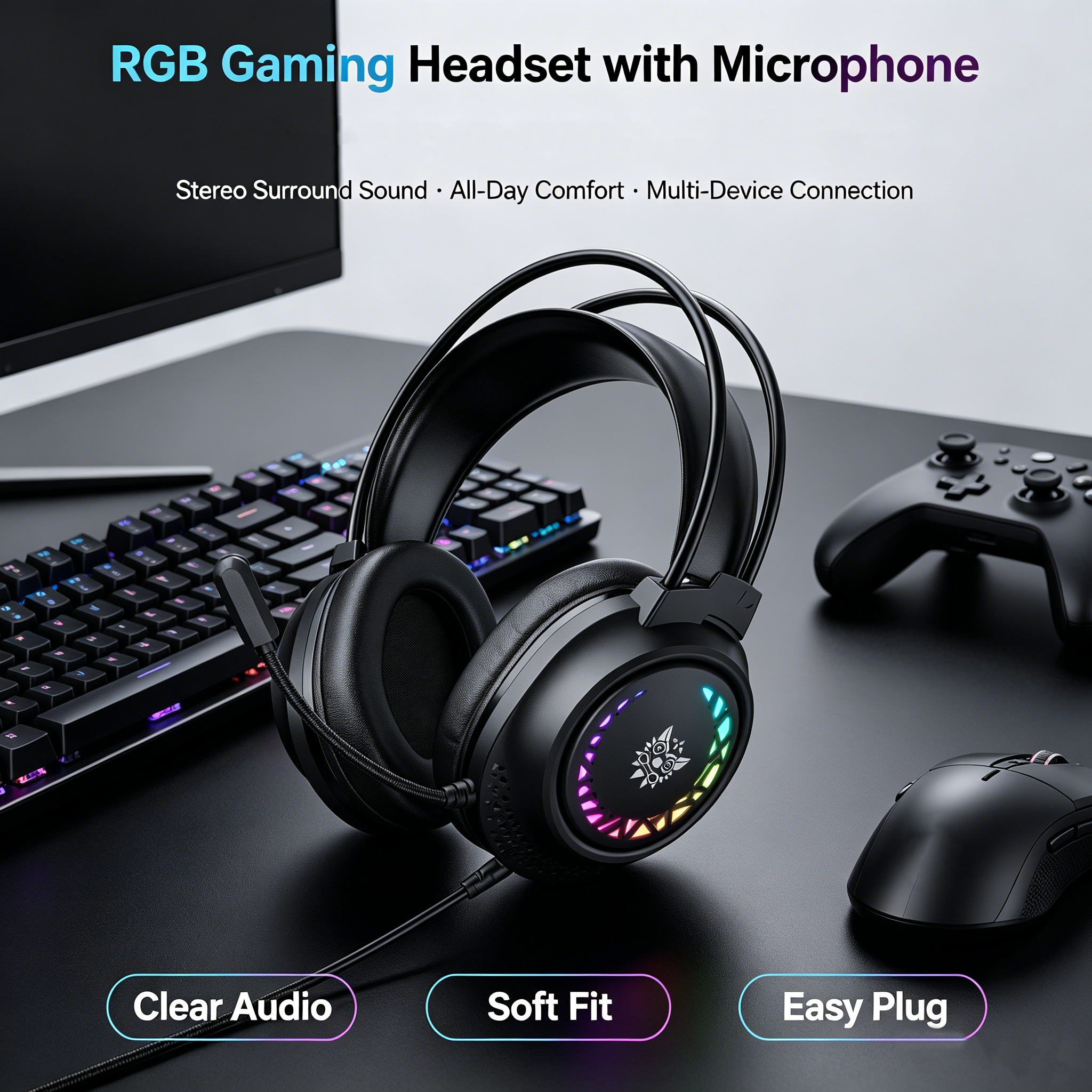 ONIKUMA wired gaming headset R - Gaming Console Headset のレビューと価格