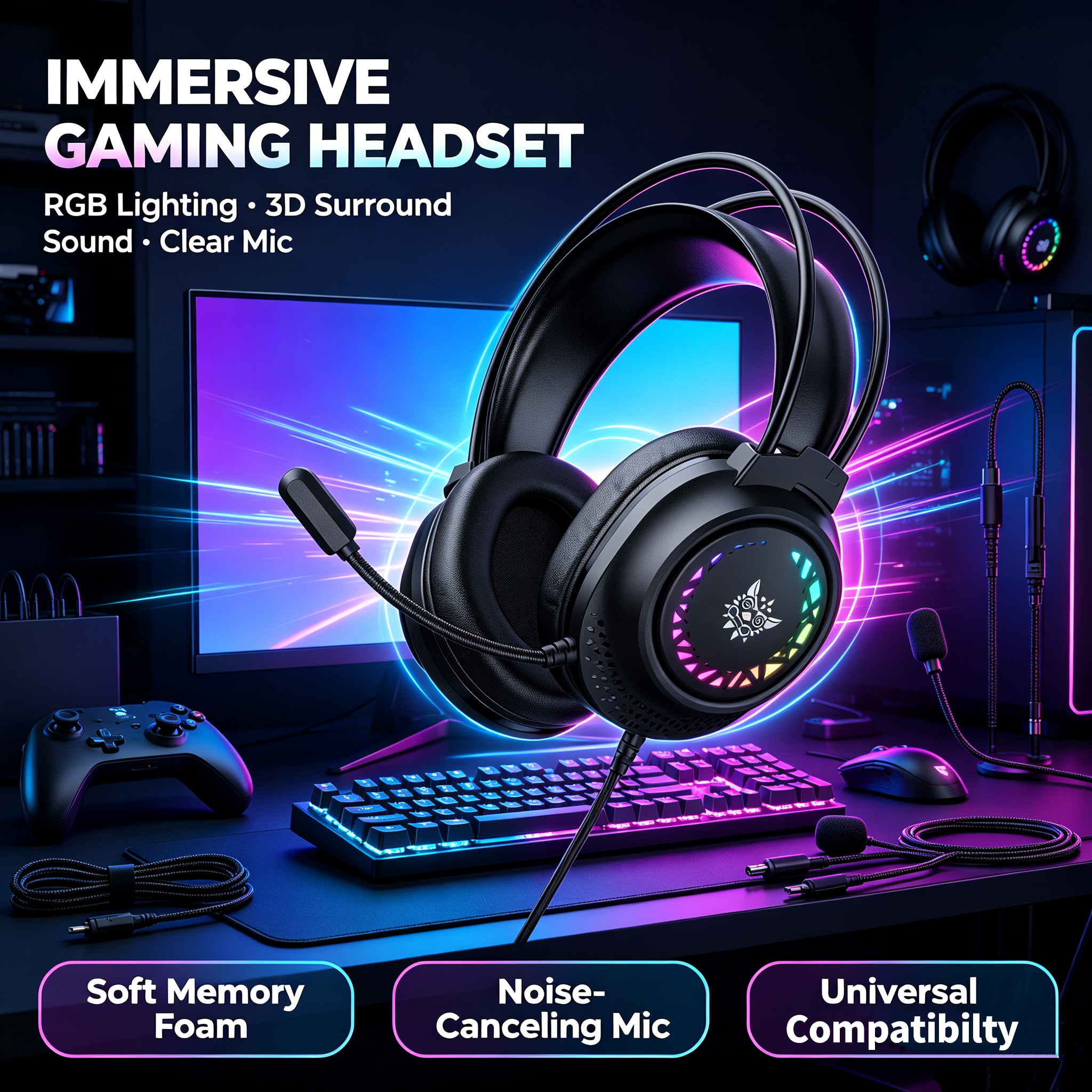 ONIKUMA wired gaming headset R - Gaming Console Headset のレビューと価格