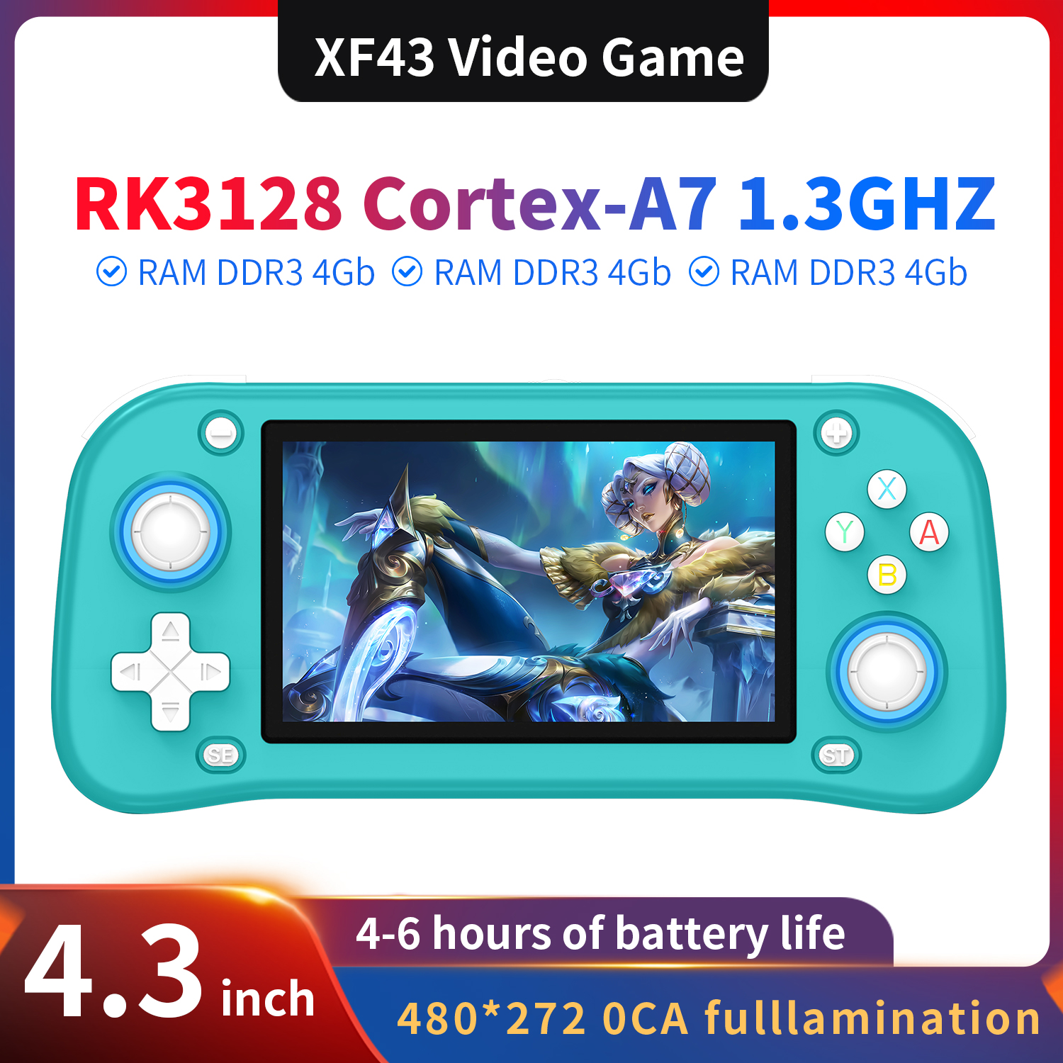 AISLPC XF43 4.3 inch Retro Han - Gaming Console 4 Year Old のレビューと価格