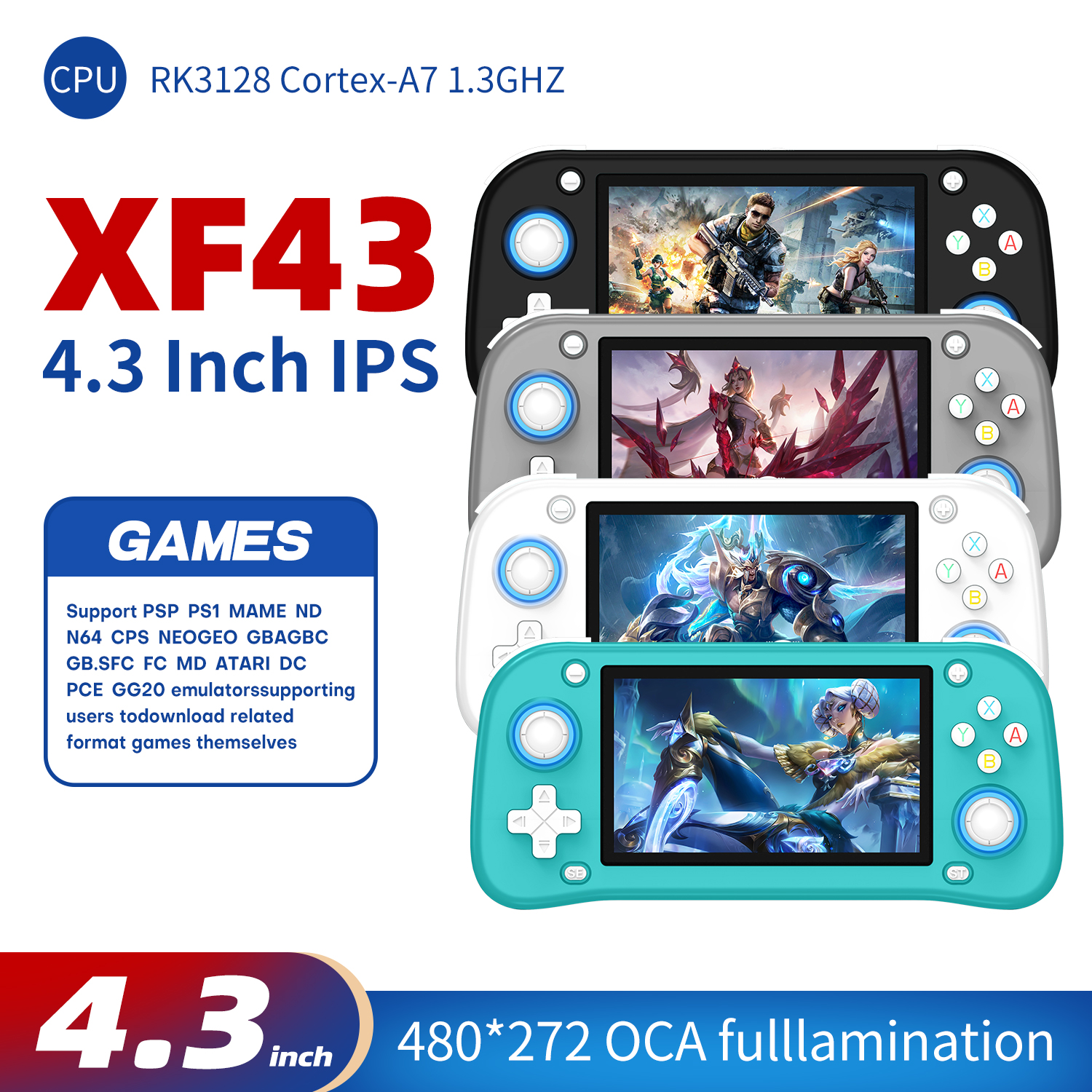AISLPC XF43 4.3 inch Retro Han - Gaming Console 4 Year Old のレビューと価格