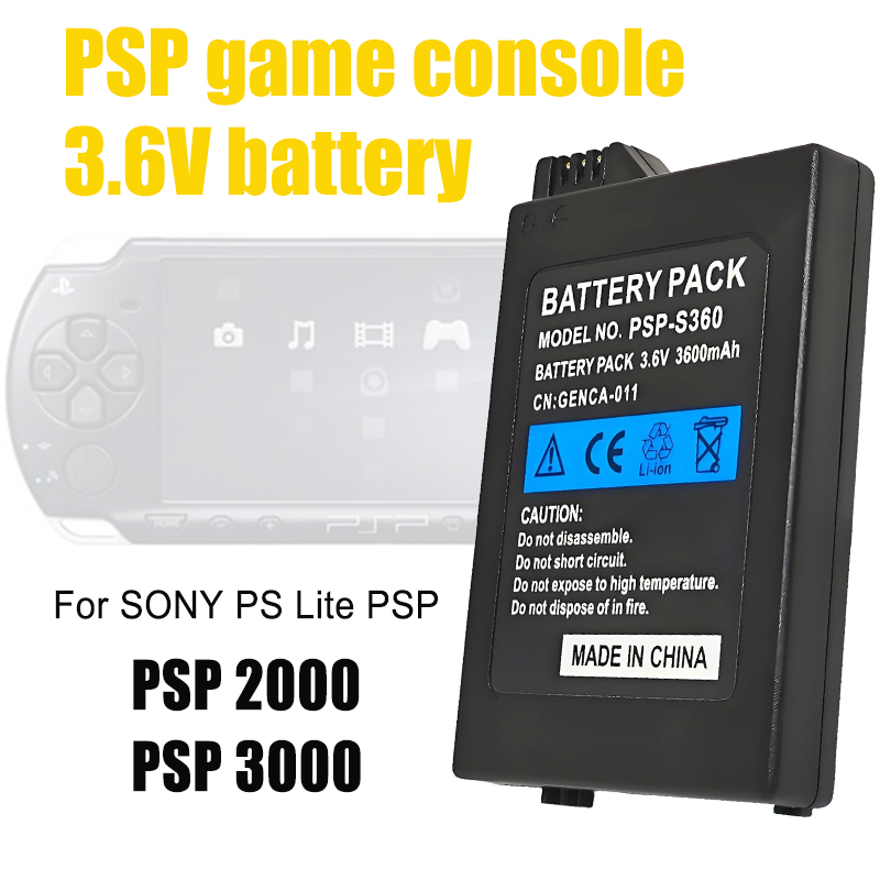 New 3.6V 3600mAh Built-in Batt - Gaming Console Psp のレビューと価格