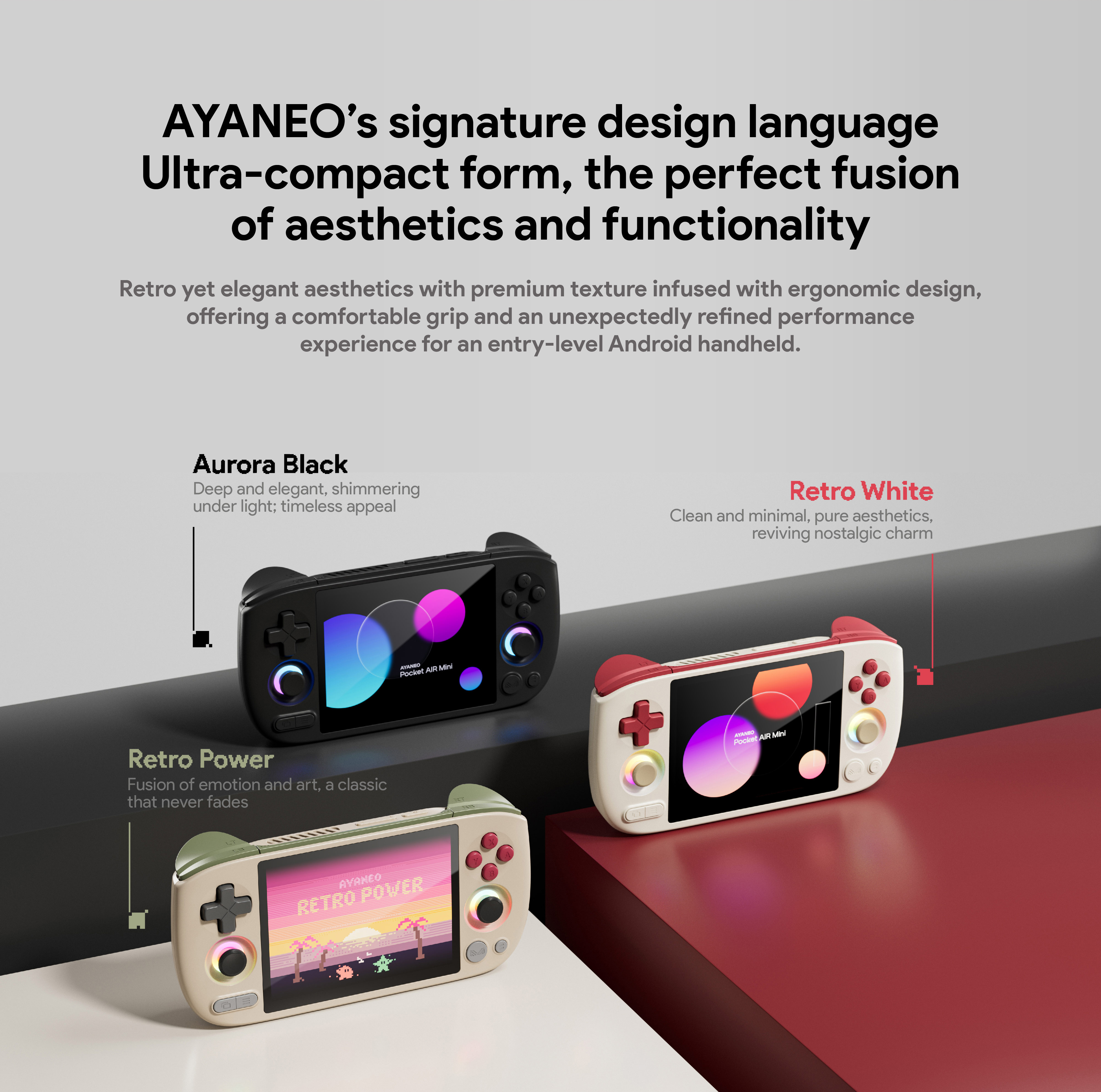 AYANEO Pocket AIR Mini Retro H - Pc Gaming Handheld Console のレビューと価格