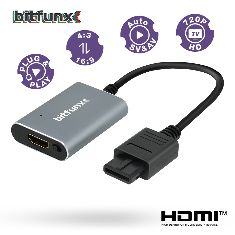 Bitfunx 720P HDMI™ Adapter S-v - Gaming Console Nintendo Switch のレビューと価格